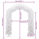 Christmas Tree Arch White 270 cm - Rear View