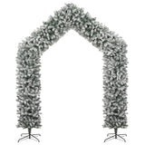 Christmas Tree Arch with Flocked Snow 270 cm - Front View