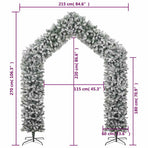 Christmas Tree Arch with Flocked Snow 270 cm
