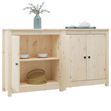 Sideboards 2 pcs 70x35x80 cm Solid Wood Pine - Side View