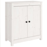 Sideboards 2 pcs White 70x35x80 cm Solid Wood Pine - Top-Down View