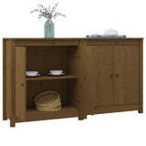Sideboards 2 pcs Honey Brown 70x35x80 cm Solid Wood Pine