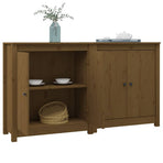 Sideboards 2 pcs Honey Brown 70x35x80 cm Solid Wood Pine