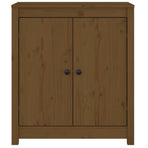 Sideboards 2 pcs Honey Brown 70x35x80 cm Solid Wood Pine