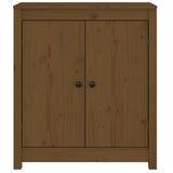 Sideboards 2 pcs Honey Brown 70x35x80 cm Solid Wood Pine - 45-Degree Angle