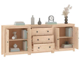 Sideboard 210x35x80 cm Solid Wood Pine - Top-Down View