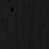 Sideboard Black 210x35x80 cm Solid Wood Pine