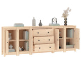Sideboard 230x35x80 cm Solid Wood Pine - Top-Down View