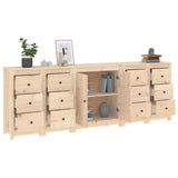 Sideboard 230x35x80 cm Solid Wood Pine - Top-Down View