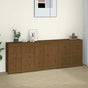 Sideboard Honey Brown 230x35x80 cm Solid Wood Pine