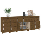 Sideboard Honey Brown 230x35x80 cm Solid Wood Pine
