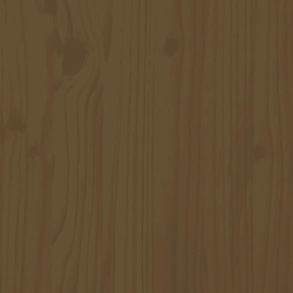 Sideboard Honey Brown 230x35x80 cm Solid Wood Pine
