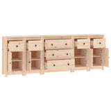 Sideboard 230x35x80 cm Solid Wood Pine - 45-Degree Angle