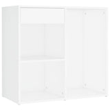 Dressing Table Set with LED White Engineered Wood - Extra Image