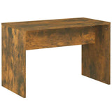 Dressing Table Set with LED Smoked Oak Engineered Wood - Low Angle