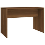 Dressing Table Set with LED Brown Oak Engineered Wood - Close-Up Angle
