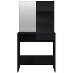 Dressing Table Set Black 74.5x40x141 cm