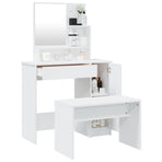 Dressing Table Set White 86.5x35x136 cm