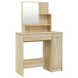 Dressing Table Set Sonoma Oak 86,5x35x136 cm - 45-Degree Angle