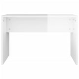 Dressing Table Set High Gloss White 96x40x142 cm