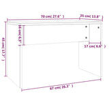 Dressing Table Set High Gloss White 96x40x142 cm