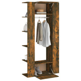 Hallway Cabinets 2 pcs Smoked Oak Engineered Wood - 45-Degree Angle
