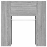 Hallway Cabinets 2 pcs Grey Sonoma Engineered Wood - Low Angle
