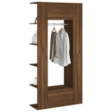 Hallway Cabinets 2 pcs Brown Oak Engineered Wood - Top-Down View