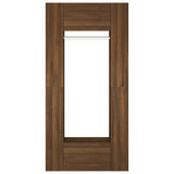 Hallway Cabinets 2 pcs Brown Oak Engineered Wood - Close-Up Angle