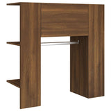 Hallway Cabinets 2 pcs Brown Oak Engineered Wood - Extra Image