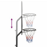 Basketball Stand Black 282-352 cm Polyethene - Low Angle