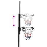 Basketball Stand Transparent 280-350 cm Polycarbonate - Close-Up Angle