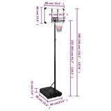 Basketball Stand Transparent 280-350 cm Polycarbonate - Low Angle