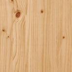 Coffee Table White 41x41x48.5cm Engineered Wood&Solid Wood Pine