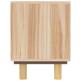 TV Cabinet Brown 80x30x40 cm Solid Wood Pine and Natural Rattan