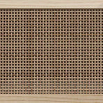 TV Cabinet Brown 80x30x40 cm Solid Wood Pine and Natural Rattan