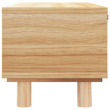 Coffee Table Brown 80x40x30 cm Engineered Wood&Solid Wood Pine - 45-Degree Angle