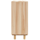 Sideboard Brown 60x30x70 cm Solid Wood Pine and Natural Rattan