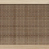 Sideboard Brown 60x30x70 cm Solid Wood Pine and Natural Rattan - Close-Up Angle