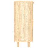 Sideboard Brown 60x30x75 cm Solid Wood Pine and Natural Rattan