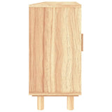 Sideboard Brown 105x30x60 cm Solid Wood Pine and Natural Rattan