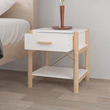Bedside Tables 2pcs White 42x38x45 cm Engineered Wood - Top-Down View