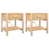 Bedside Tables 2pcs 42x38x45 cm Engineered Wood - Front View