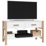 TV Cabinet White 82x38x45 cm Engineered Wood - Top-Down View