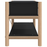 TV Cabinet Black 82x38x45 cm Engineered Wood - Rear View