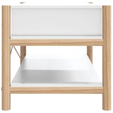 Coffee Table White 82x48x45 cm Engineered Wood - Rear View