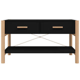 Coffee Table Black 82x48x45 cm Engineered Wood