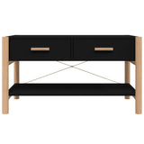 Coffee Table Black 82x48x45 cm Engineered Wood - 45-Degree Angle