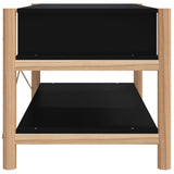 Coffee Table Black 82x48x45 cm Engineered Wood - Rear View