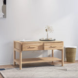 Coffee Table 82x48x45 cm Engineered Wood - Side View